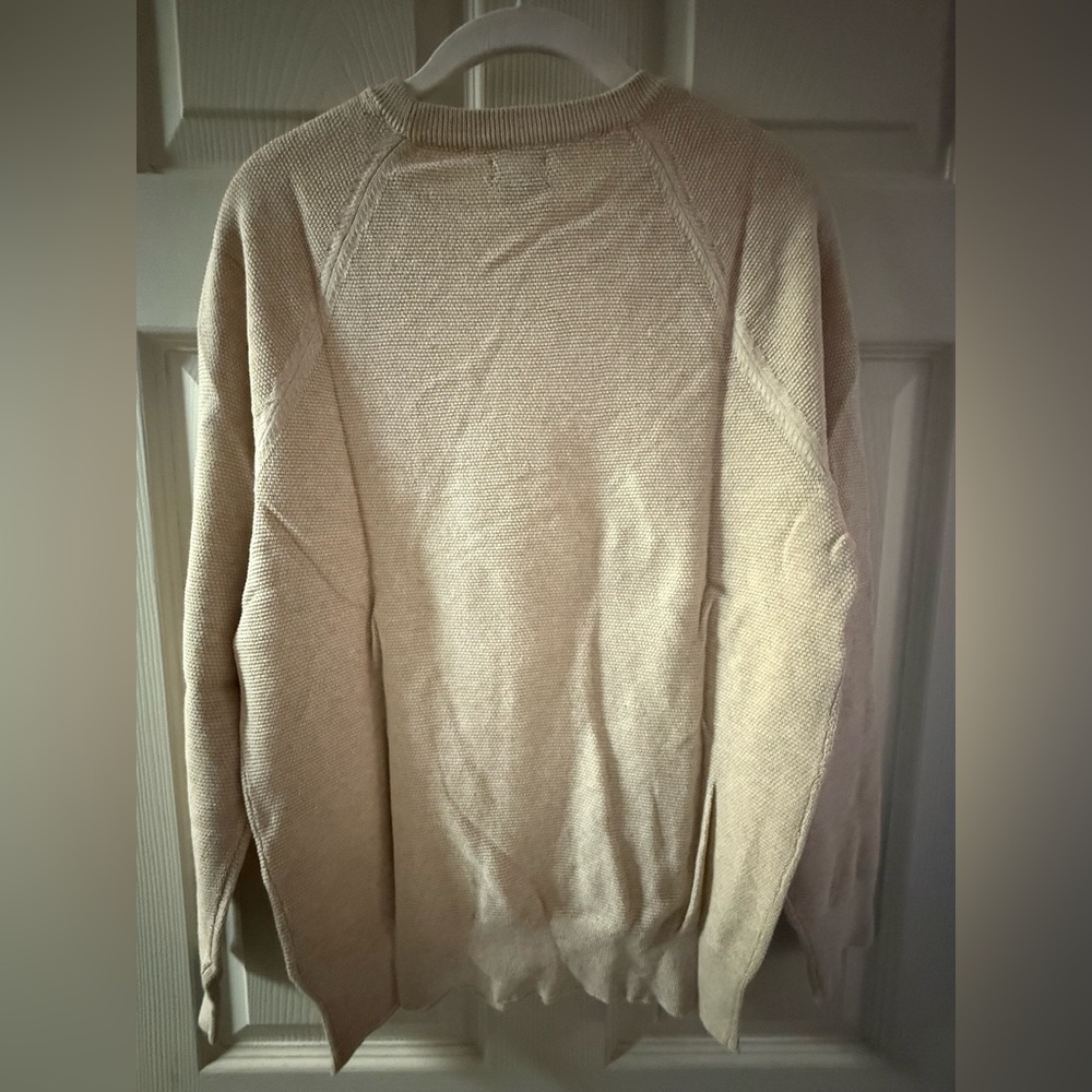 J. Crew Beige Cotton Sweater - Picture 3 of 3